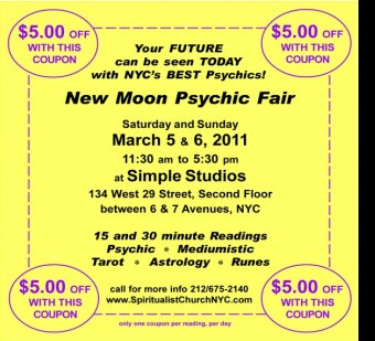 This Weekend New Moon Psychic Fair Holistic Studies Institute