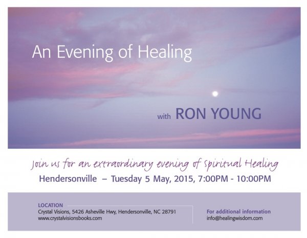 http://www.crystalvisionsbooks.com/event/expanding-healing-wisdom-with-ron-young/