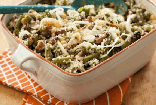Panko-Crusted Green Bean Casserole