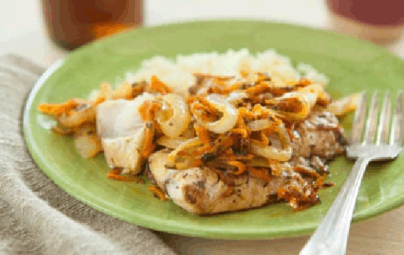 Lemon-Marinated Fish with Onions and Carrots