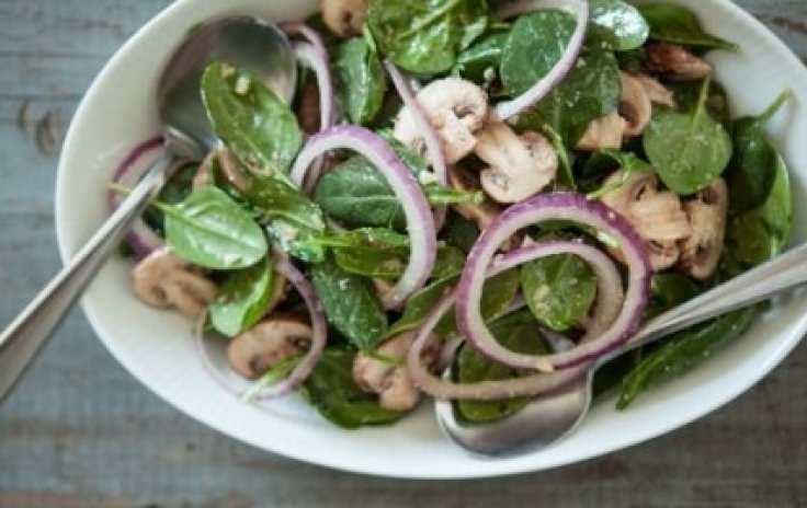 Spinach Salad with Warm Parmigiano Reggiano Dressing