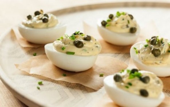 Lemon-Caper Deviled Eggs