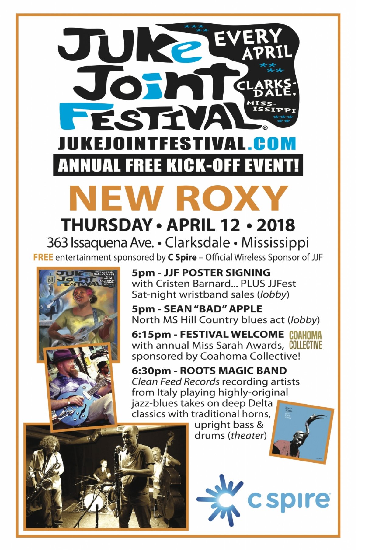 FOR IMMEDIATE RELEASE Clarksdale, Mississippi's Juke Joint Festival