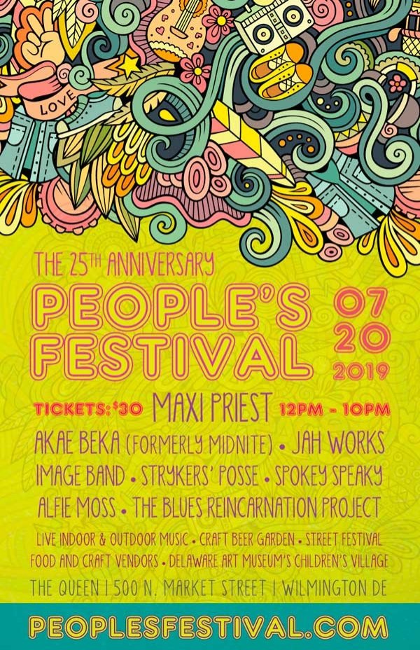 People’s Festival — Delaware's 25th Annual Tribute to Bob Marley Maxi