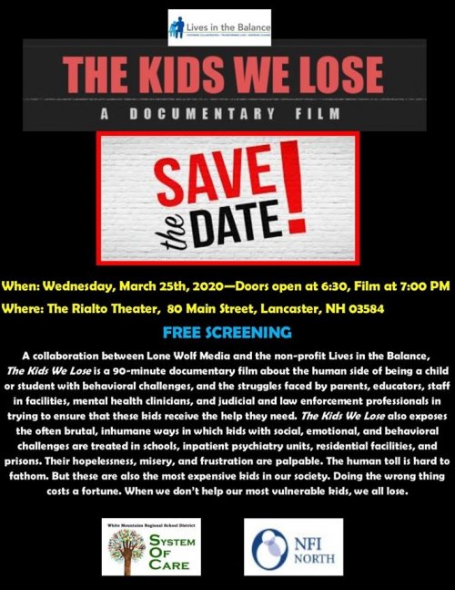 kids we lose save the date