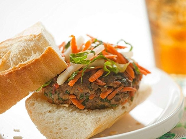 Banh Mi Grass-Fed Beef Burgers