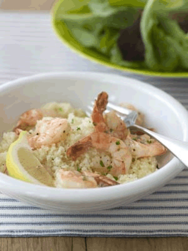 Sautéed Shrimp and Couscous Dinner