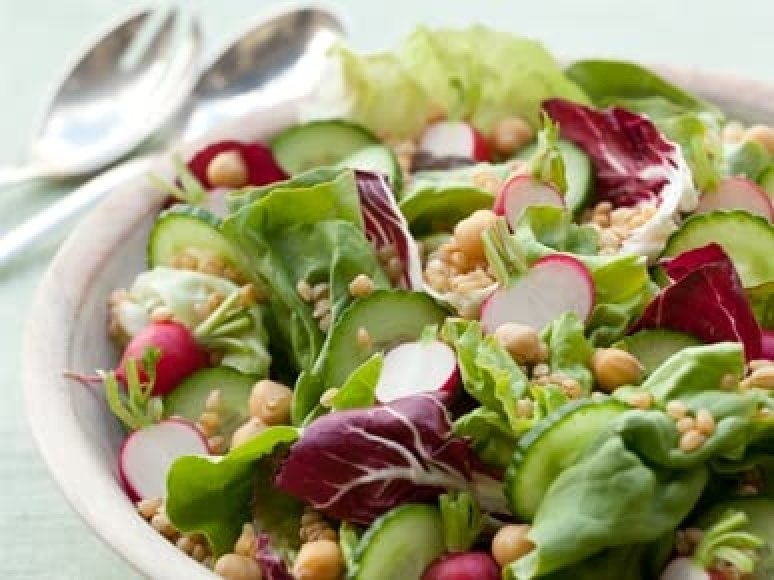 Big Beautiful Salad with Lemon-Miso Dressing