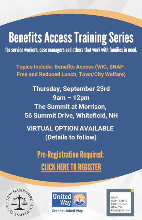 Benefits Access Training Registration