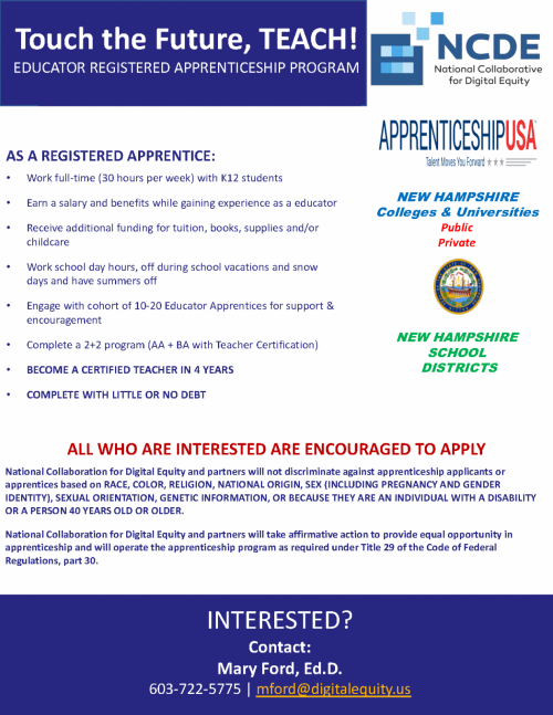 Educator apprenticeship info