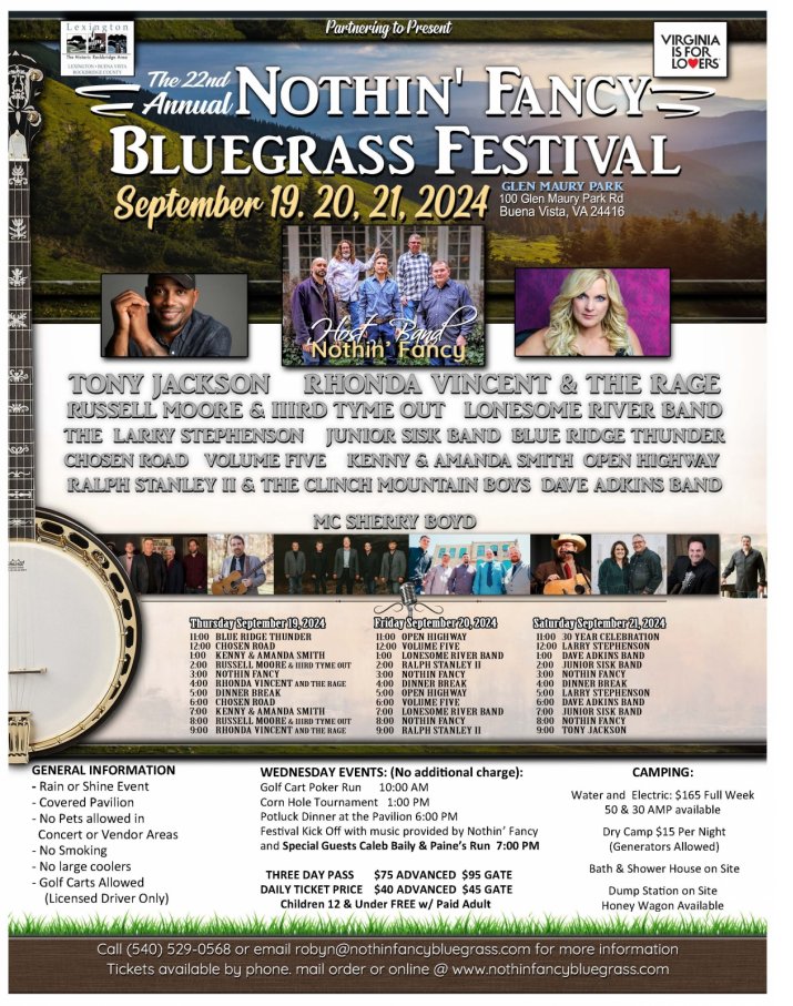 The 22nd Annual Nothin' Fancy Bluegrass Festival Nothin' Fancy