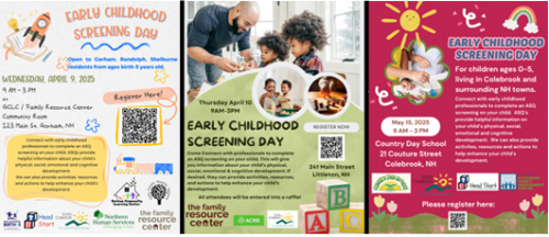 images of screening flyers