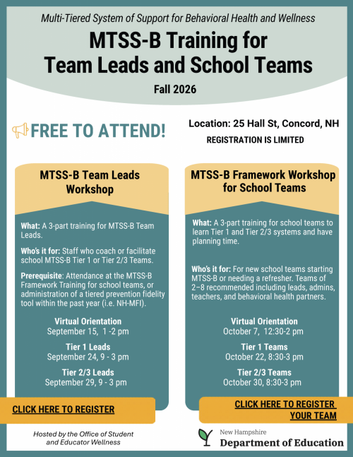 NHED MTSS-B flyer