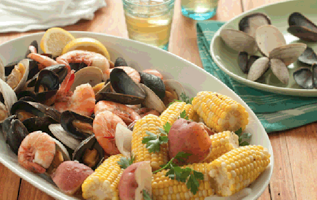 Seafood Boil with Corn and Potatoes